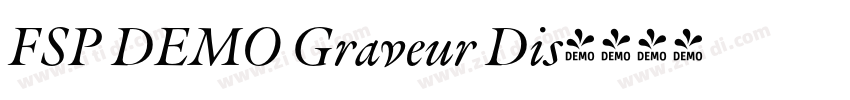 FSP DEMO Graveur Dis字体转换
